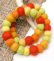 〔60cm〕★犬の首輪・猫首輪★手作りフェルト！ワンにゃんネックレス  - トロピカルの商品写真