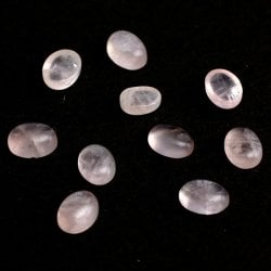 〔1個〕ローズ　クオーツ[5 x 7mm round](NP-CRYS-103)