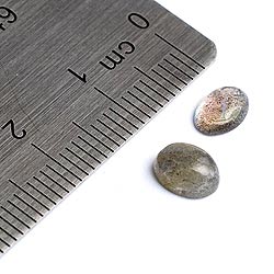 〔1個〕ラブラドライト[5 x 7mm round] - サブ2