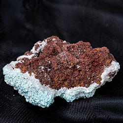 〔一点物〕ブルースミソナイト　原石　天然石　ニューメキシコ産〔128g〕 - サブ4