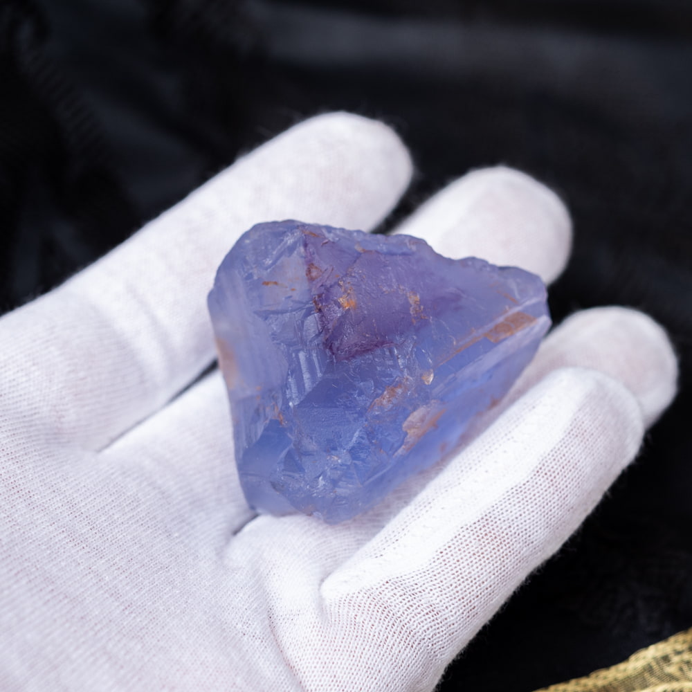 一点物〕ネオンフローライト 蛍石 原石 天然石 アルゼンチン産〔75g 