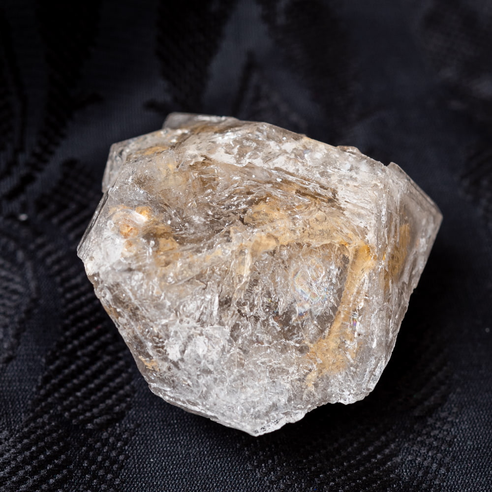 一点物〕ダイヤモンドクォーツ ダイヤモンド水晶 原石 天然石〔68g