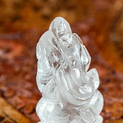 【一点物・天然石】手彫りのクリスタル・ガネーシャ - 水晶 約71g - サブ2