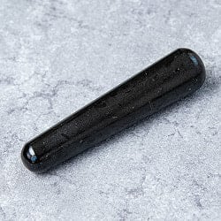 天然石のチャクラ・ワンド マッサージストーン ブラックオニキスの商品写真