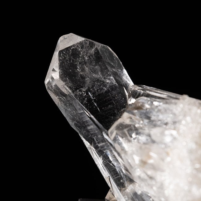 【一点物】 ヒマラヤ水晶原石 【28g】クラスター・透明・ダビー 4 - 先端がタビーと言われる形状をしています