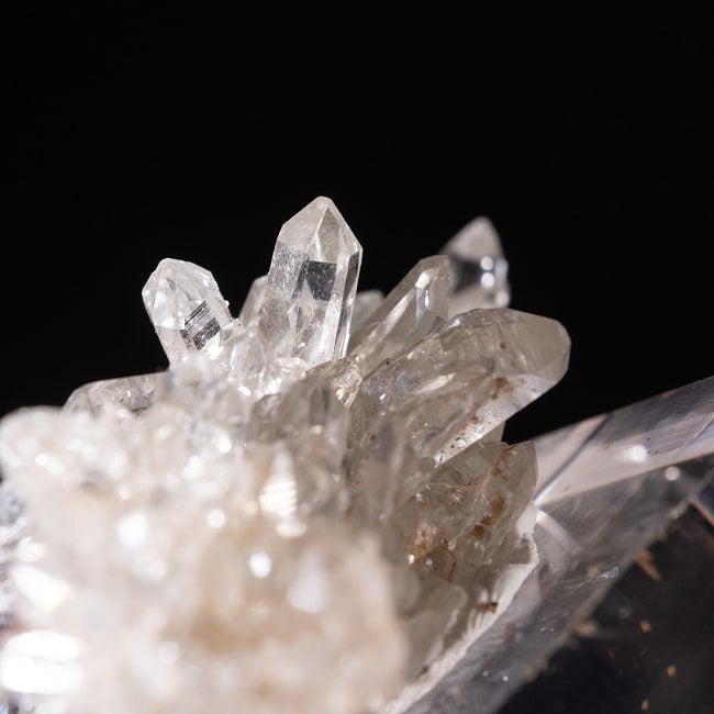 【一点物】 ヒマラヤ水晶原石 【17g】クラスター・透明 5 - 拡大写真です。抜群の透明度です。