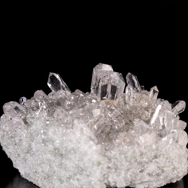 【一点物】 ヒマラヤ水晶原石 【18g】クラスター・透明・ツイン 5 - 拡大写真です。抜群の透明度です。