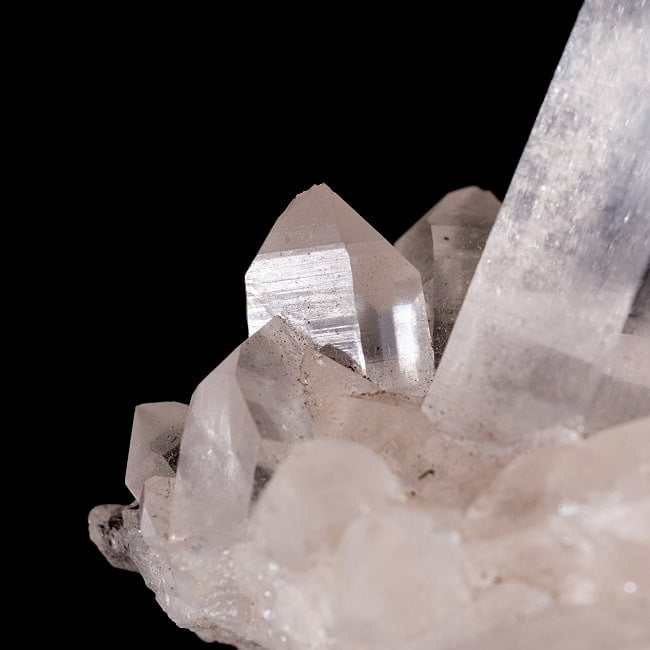 【一点物】 ヒマラヤ水晶原石 【68.5g】クラスター・セルフヒールド・バーコード・タイムリンク 6 - 拡大写真です。抜群の透明度です。