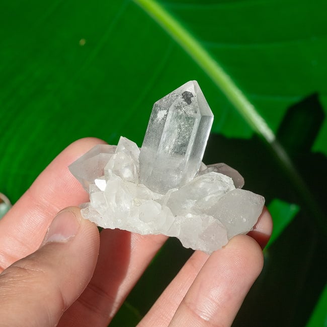 【一点物】 ヒマラヤ水晶原石 【68.5g】クラスター・セルフヒールド・バーコード・タイムリンクの写真