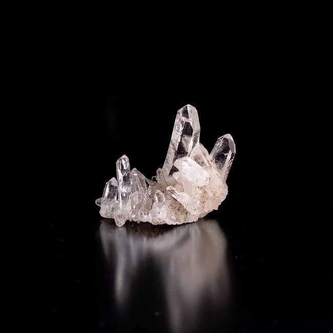 【一点物】 ヒマラヤ水晶原石 【16.5g】クラスター・透明・バーコード・レインボー 3 - 別角度からの写真です