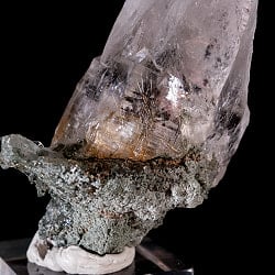 【一点物】 ヒマラヤ水晶原石 【107.5g】ポイント・クローライト・ルチル・セルフヒールド・バーコード - サブ5