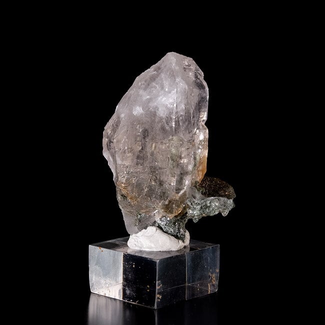 【一点物】 ヒマラヤ水晶原石 【107.5g】ポイント・クローライト・ルチル・セルフヒールド・バーコードの写真クリスタル,ヒマラヤ産,原石,天然石,一点物,水晶,浄化,パワーストーン,クラスター,クォーツ