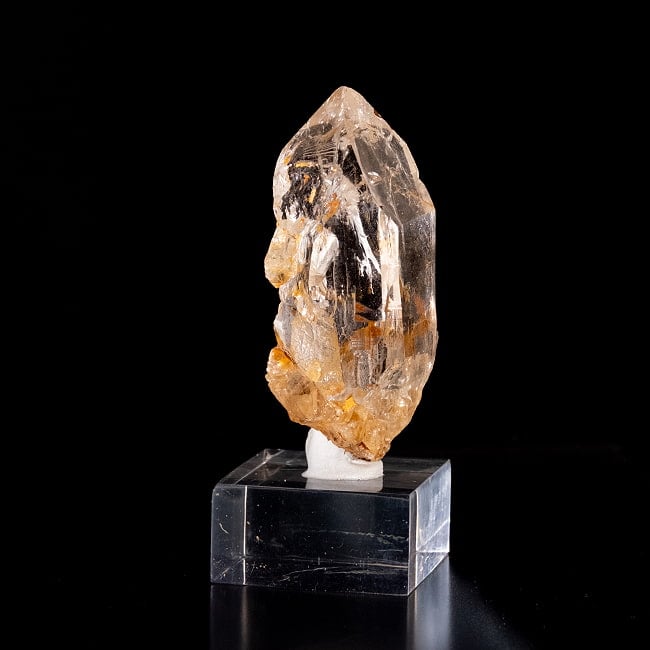 【一点物】 ヒマラヤ水晶原石 【63g】ポイント・透明・レシーバー・バーコード・レインボー・貫入り 3 - 別角度からの写真です