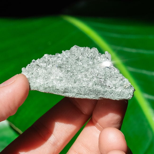 【一点物】 ヒマラヤ水晶原石 【56g】クラスター・透明 7 - 太陽光にかざすと美しさが際立ちます