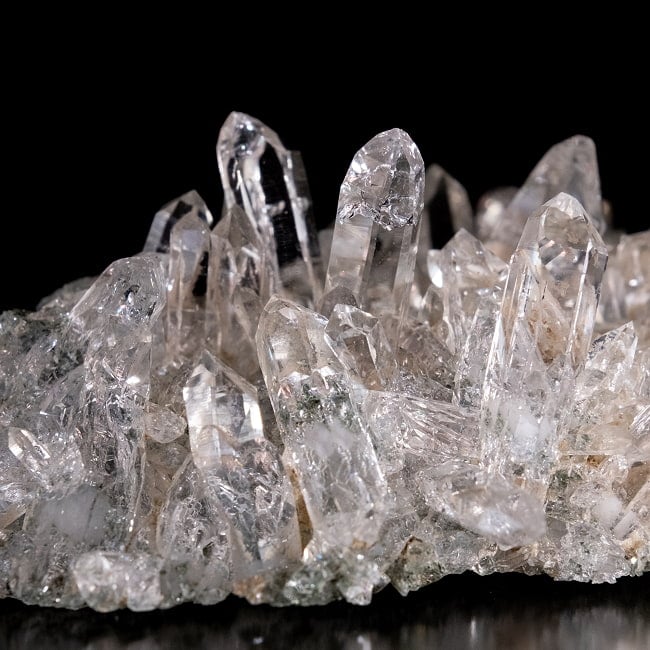 【一点物】 ヒマラヤ水晶原石 【47.5g】クラスター・透明 5 - 拡大写真です。抜群の透明度です。