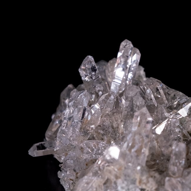 【一点物】 ヒマラヤ水晶原石 【47.5g】クラスター・透明 6 - 拡大写真です。抜群の透明度です。