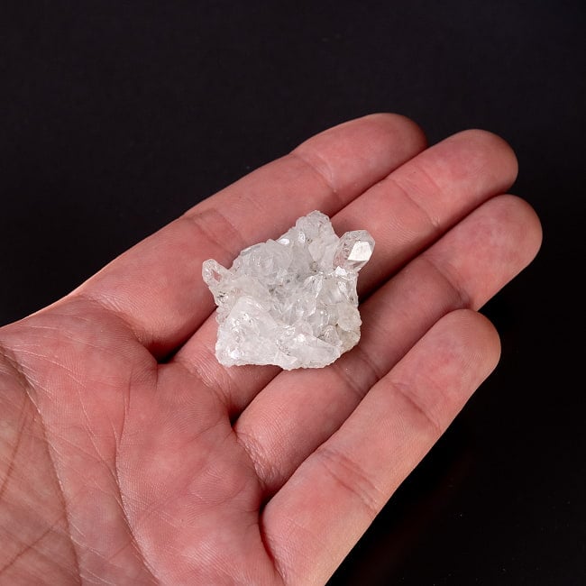 【一点物】 ヒマラヤ水晶原石 【15.5g】クラスター・タビー・バーコード 7 - このくらいのサイズ感になります