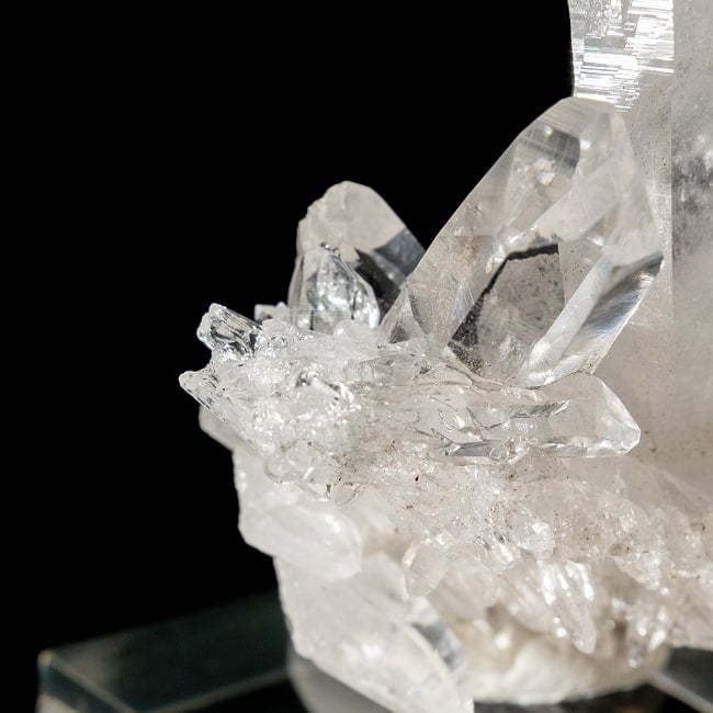 【一点物】 ヒマラヤ水晶原石 【21.5g】クラスター・タビー・バーコード 4 - 拡大写真です。抜群の透明度です。