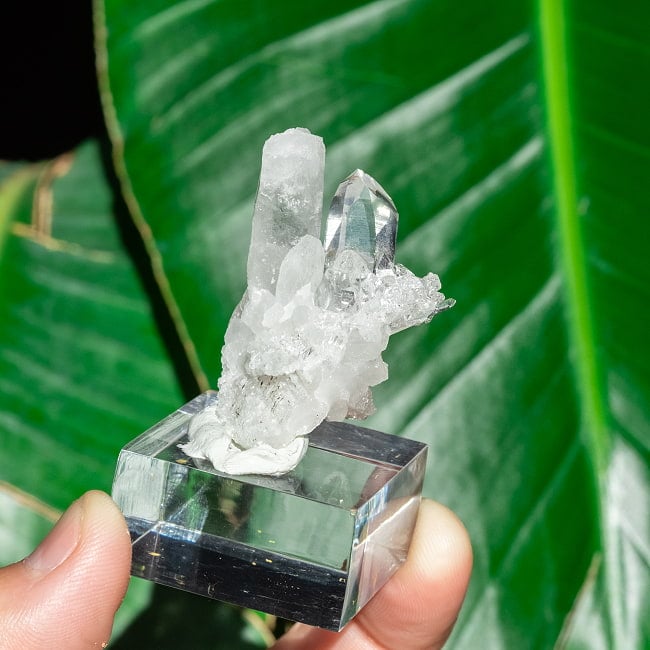 【一点物】 ヒマラヤ水晶原石 【21.5g】クラスター・タビー・バーコード 7 - 太陽光にかざすと美しさが際立ちます