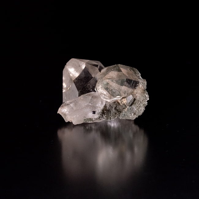 【一点物】 ヒマラヤ水晶原石 【28g】クラスター・透明・セルフヒールド・バーコード・タビー 3 - 別角度からの写真です