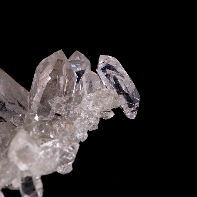 【一点物】 ヒマラヤ水晶原石 【18g】クラスター・透明・レシーバー・タビー・ダブルポイント・バーコード 4 - 拡大写真です。抜群の透明度でダブルポイントも見られます