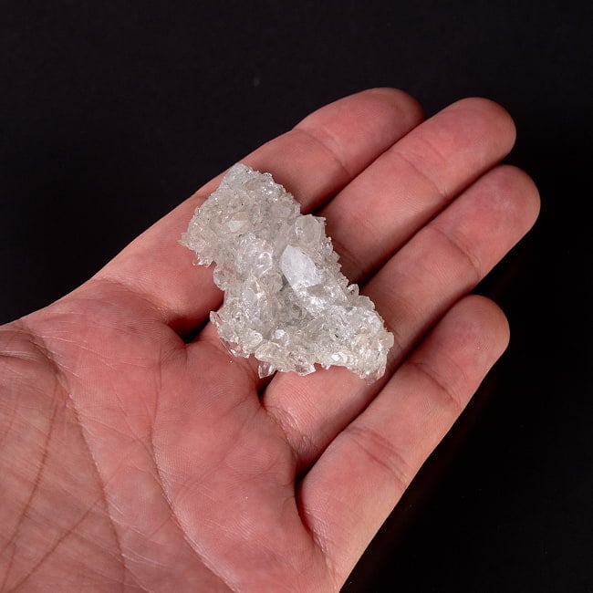 【一点物】 ヒマラヤ水晶原石 【18g】クラスター・透明・レシーバー・タビー・ダブルポイント・バーコード 6 - このくらいのサイズ感になります