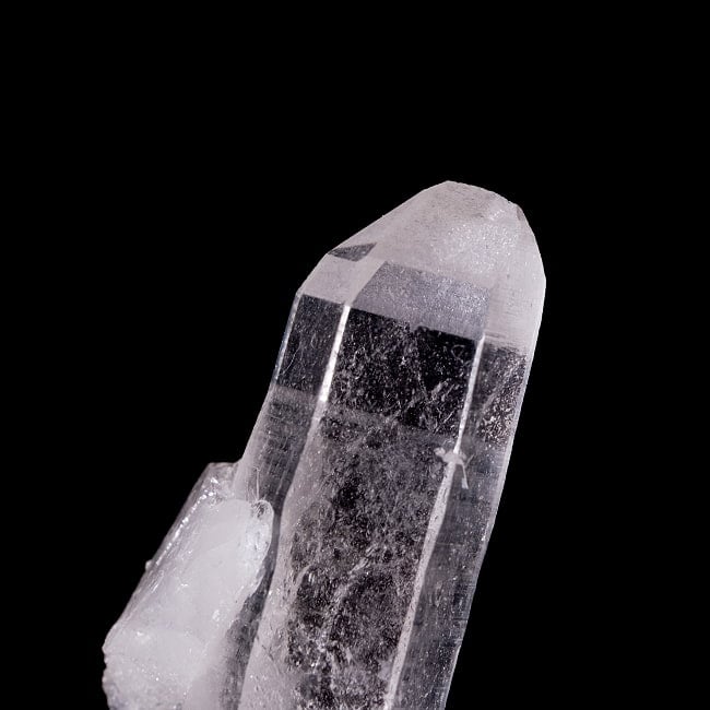 【一点物】 ヒマラヤ水晶原石 【56g】クラスター・タビー・バーコード・セルフヒールド 4 - 拡大写真です。タビーと言われる形をしたポイントも見られます