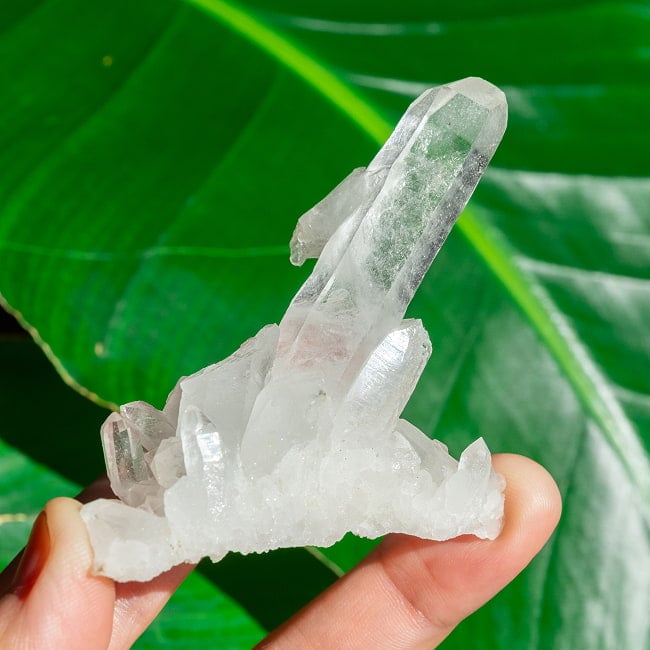 【一点物】 ヒマラヤ水晶原石 【56g】クラスター・タビー・バーコード・セルフヒールド 7 - 太陽光にかざすと美しさが際立ちます