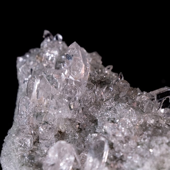 【一点物】 ヒマラヤ水晶原石 【38.5g】クラスター・透明 6 - 拡大写真です。抜群の透明度です。