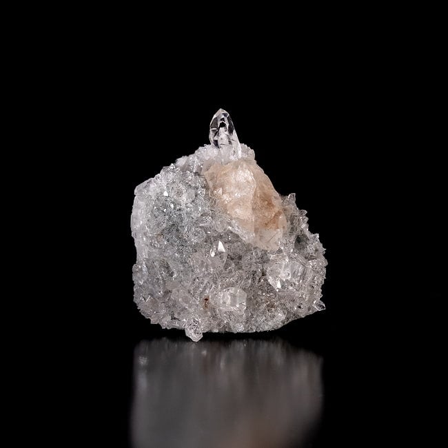 【一点物】 ヒマラヤ水晶原石 【36.5g】クラスター・ルチル・タビー・バーコード 2 - 別角度からの写真です