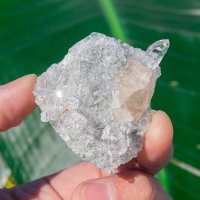 【一点物】 ヒマラヤ水晶原石 【36.5g】クラスター・ルチル・タビー・バーコード