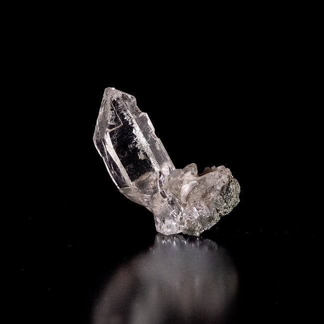 【一点物】 ヒマラヤ水晶原石 【14g】ポイント・透明・クローライト・ゲートウェイ・タビー・バーコード 2 - 別角度からの写真です