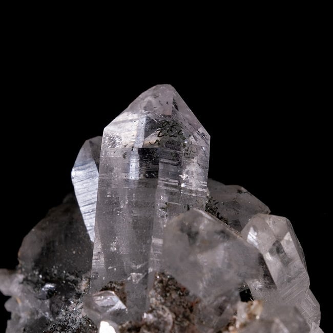 【一点物】 ヒマラヤ水晶原石 【39g】クラスター・ゲートウェイ・タビー・バーコード 5 - 拡大写真です。抜群の透明度です。