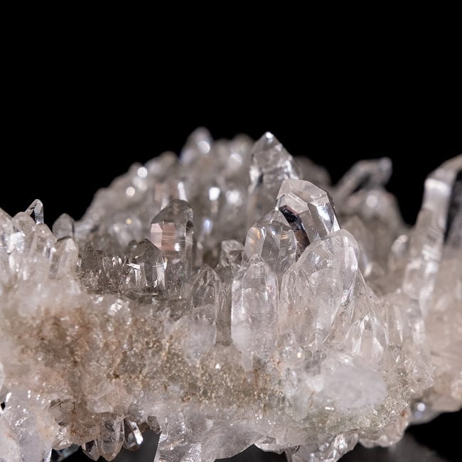 【一点物】 ヒマラヤ水晶原石 【55g】クラスター・透明 4 - 拡大写真です。抜群の透明度です。