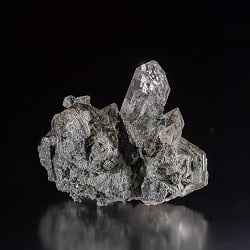 【一点物】 ヒマラヤ水晶原石 【84g】クラスター・クローライト・貫入り・タビー・バーコード・レインボー - サブ3