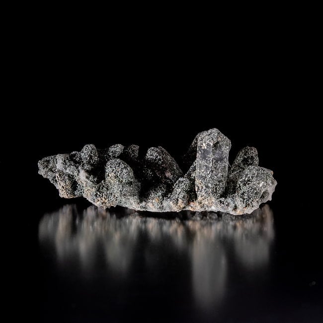 【一点物】 ヒマラヤ水晶原石 【44.5g】クラスター・クローライト 3 - 別角度からの写真です