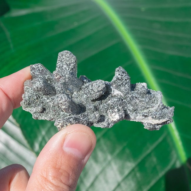 【一点物】 ヒマラヤ水晶原石 【44.5g】クラスター・クローライト 7 - 太陽光にかざすと美しさが際立ちます