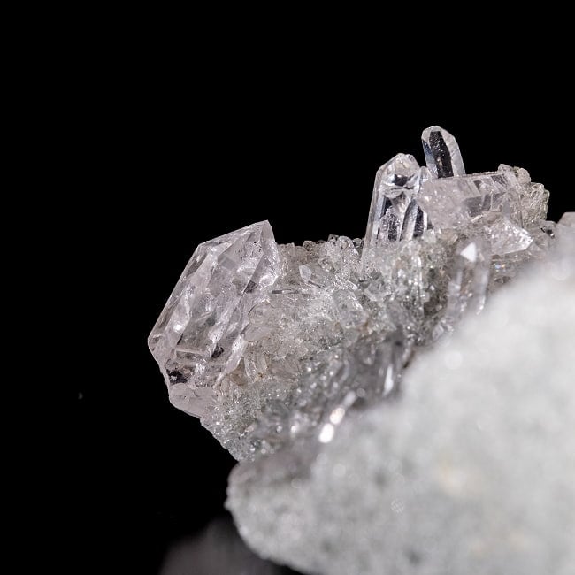 【一点物】 ヒマラヤ水晶原石 【192g】クラスター・透明・レインボー 5 - 拡大写真です。抜群の透明度です。