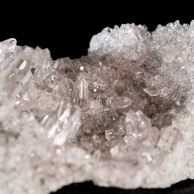 【一点物】 ヒマラヤ水晶原石 【192g】クラスター・透明・レインボー 6 - 拡大写真です。抜群の透明度です。