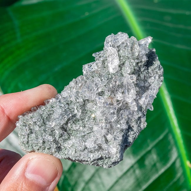 【一点物】 ヒマラヤ水晶原石 【61g】クラスター・透明・ルチルの写真