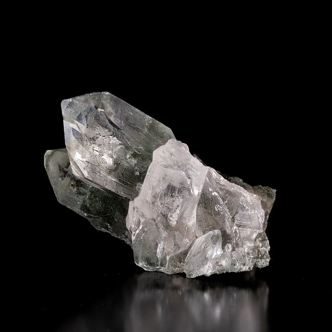 【一点物】 ヒマラヤ水晶原石 【133.5g】ポイント・クローライト・ツイン・ファントム・セルフヒールド・バーコード 2 - 別角度からの写真です