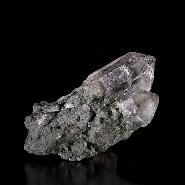 【一点物】 ヒマラヤ水晶原石 【133.5g】ポイント・クローライト・ツイン・ファントム・セルフヒールド・バーコード 3 - 別角度からの写真です