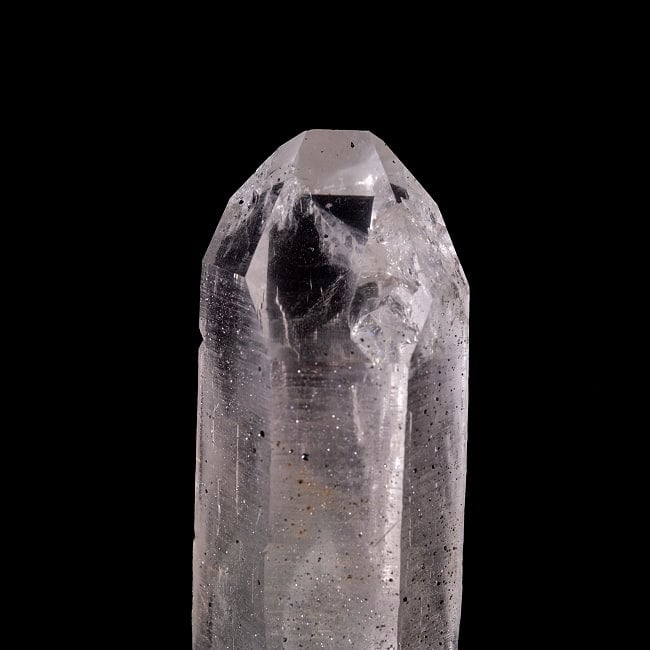 【一点物】 ヒマラヤ水晶原石 【150g】ポイント・透明・クローライト・ファントム・タビー・バーコード 5 - 拡大写真です。抜群の透明度でタビーと言われる形をした先端です