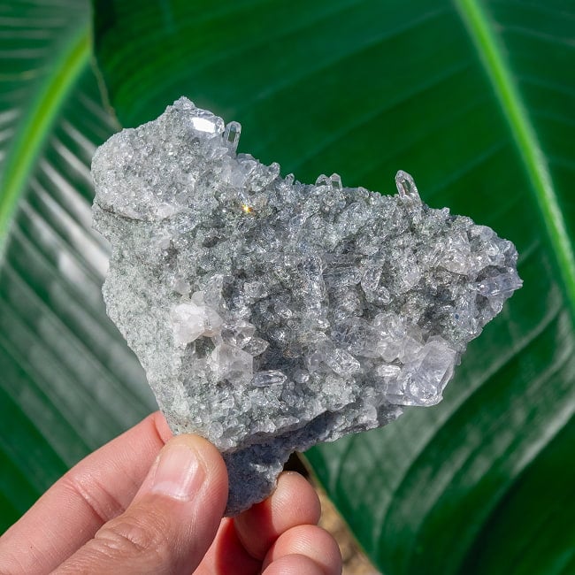 【一点物】 ヒマラヤ水晶原石 【175g】クラスター・透明・レインボー・タビー 7 - 太陽光にかざすと美しさが際立ちます