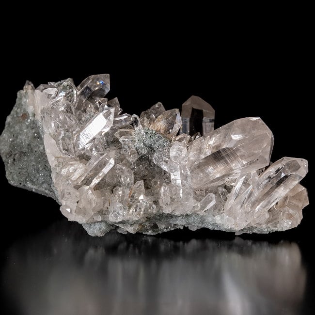 【一点物】 ヒマラヤ水晶原石 【526.5g】クラスター・透明・ルチル・タビー・タイムリンク・貫入り・バーコード・レインボー 3 - 別角度からの写真です