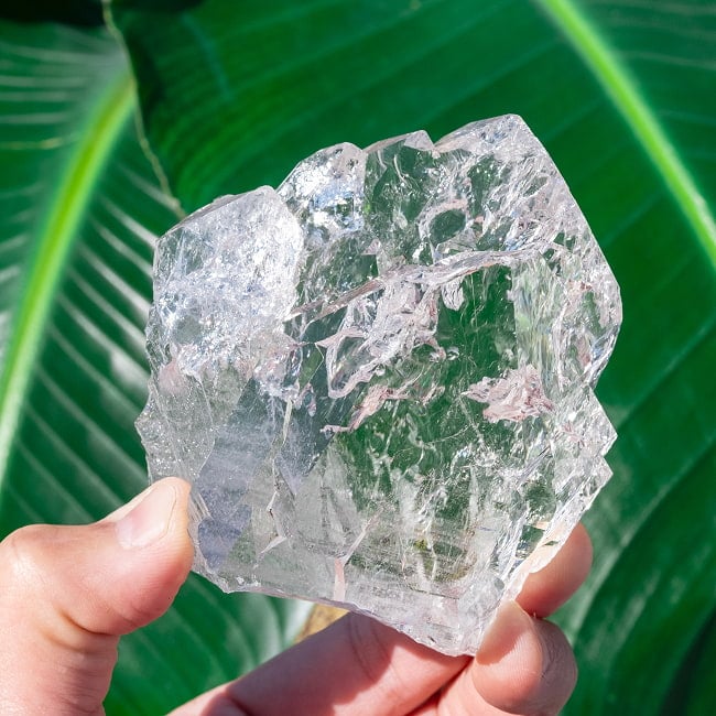 【一点物】 ヒマラヤ水晶原石 【354.5g】ポイント・透明・ファーデン・レインボー 7 - 太陽光にかざすと美しさが際立ちます