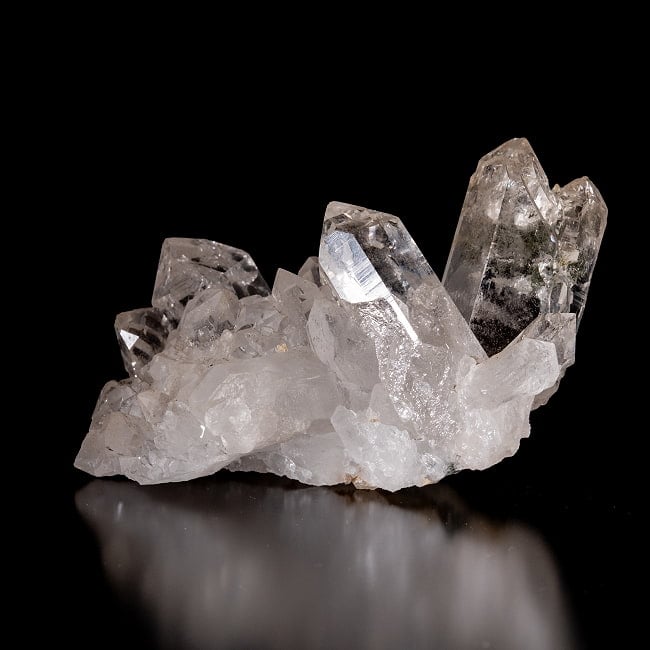 【一点物】 ヒマラヤ水晶原石 【204g】クラスター・透明・クローライト・貫入り・レインボー 3 - 別角度からの写真です