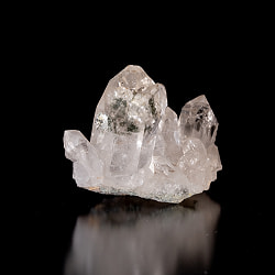 【一点物】 ヒマラヤ水晶原石 【204g】クラスター・透明・クローライト・貫入り・レインボー - サブ4