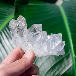 【一点物】 ヒマラヤ水晶原石 【204g】クラスター・透明・クローライト・貫入り・レインボーの商品写真