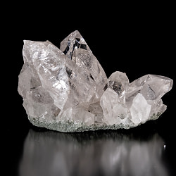 【一点物】 ヒマラヤ水晶原石 【321g】クラスター・透明・クローライト・バーコード・セルフヒールド - サブ4